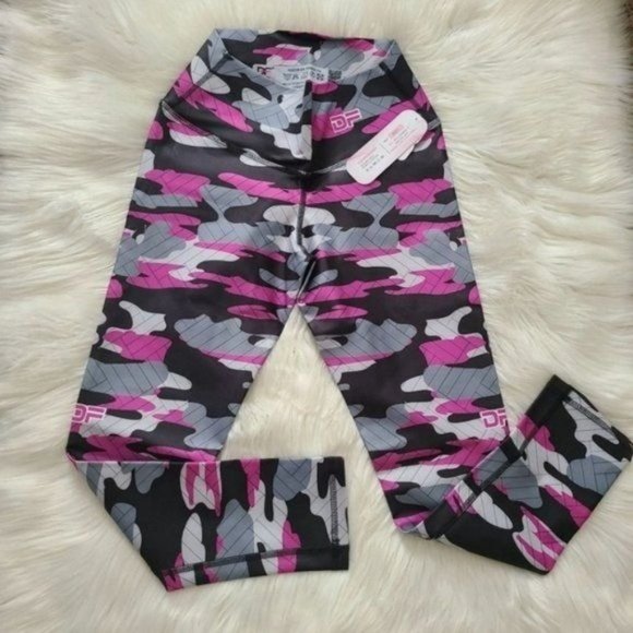 DF Colombian Pink CamoBOUTIQUELeggings High Compression, control abdomin… - Picture 1 of 8